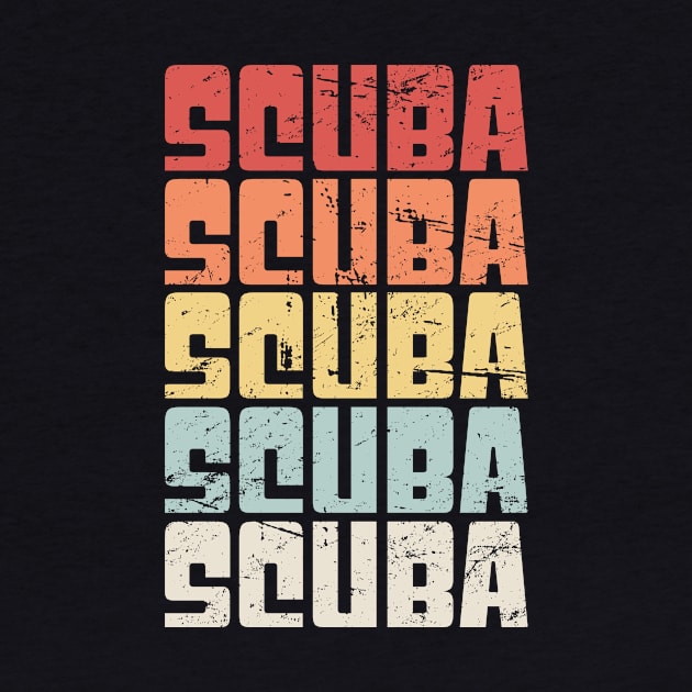 Retro 70s SCUBA Diving Text by MeatMan